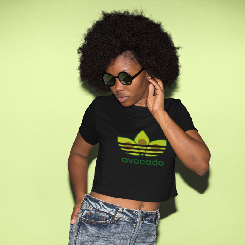 Avocado Big Logo Crop Tee Thumbnail