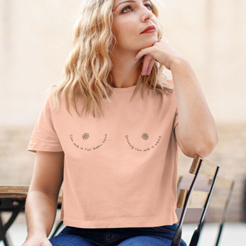 Cow Milk is Weird Crop Tee Coloured Thumbnail
