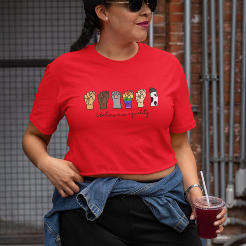 I Believe in Equality Crop Coloured Thumbnail