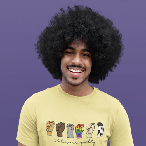 I Believe in Equality Tee Men's Size Coloured Thumbnail