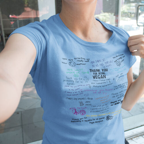 Thank you messages Women's Size Tee Coloured Thumbnail
