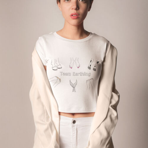 Team Earthling Crop Tee White Thumbnail