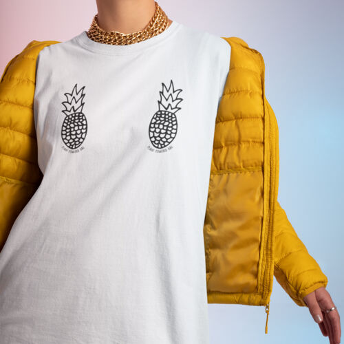 Plant Powered Bae Men's Size Tee White Thumbnail