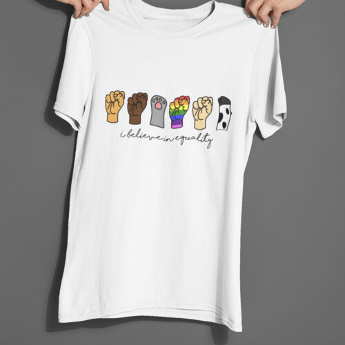 I Believe in Equality Tee Men's Size White Thumbnail