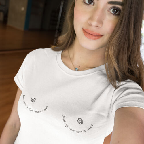 Cow Milk is Weird Tee White Thumbnail
