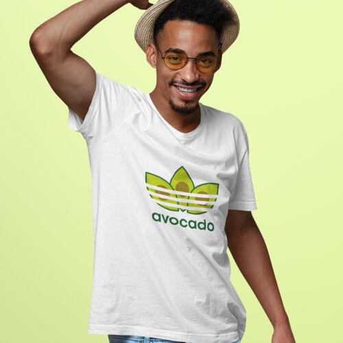Avocado Big Logo Tee Men's White Thumbnail