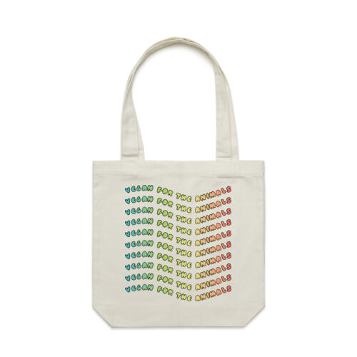 Vegan For the Animals Tote Bag Thumbnail