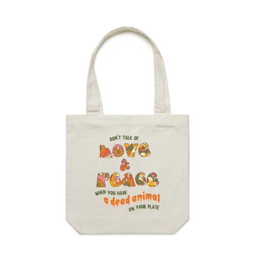 Love and Peace Tote Bag Thumbnail