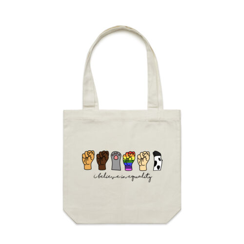 I Believe in Equality Tote Bag Thumbnail