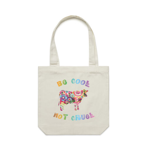 Be Cool Not Cruel Tote Bag Thumbnail