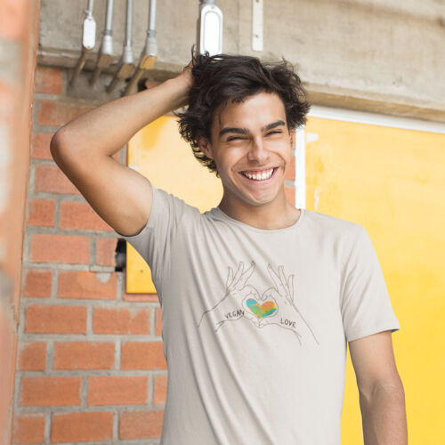 Vegan Love Men's Tee Coloured Thumbnail