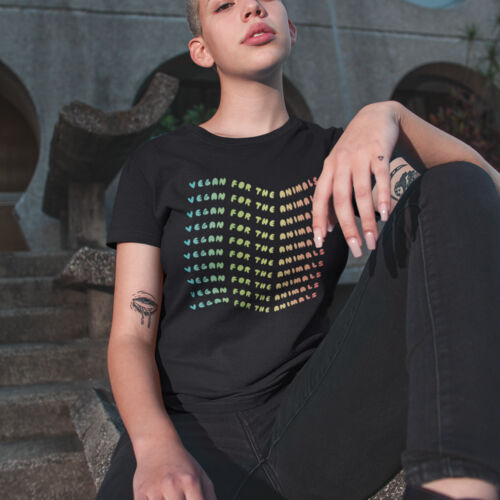 Vegan For the Animals Women's Tee Coloured Thumbnail