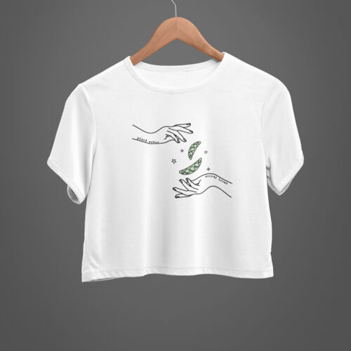 Plant Eater. Animal Lover. Crop Tee White Thumbnail