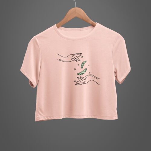 Plant Eater. Animal Lover. Crop Tee Coloured Thumbnail